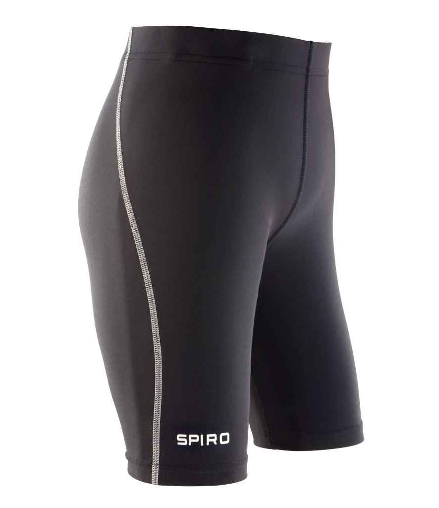 [SR250B BLK 6-7] Spiro Kids Bodyfit Base Layer Shorts (6-7)
