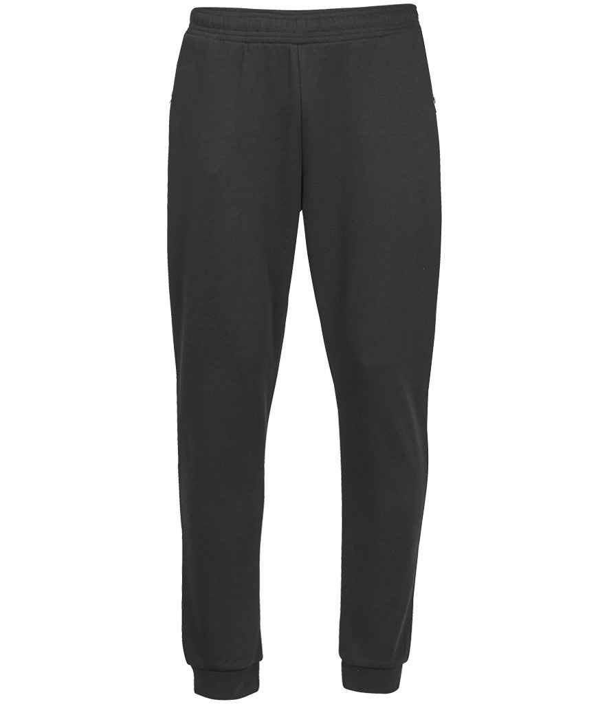 [T5510 BLK S] Tee Jays Ribbed Interlock Sweat Pants (S)