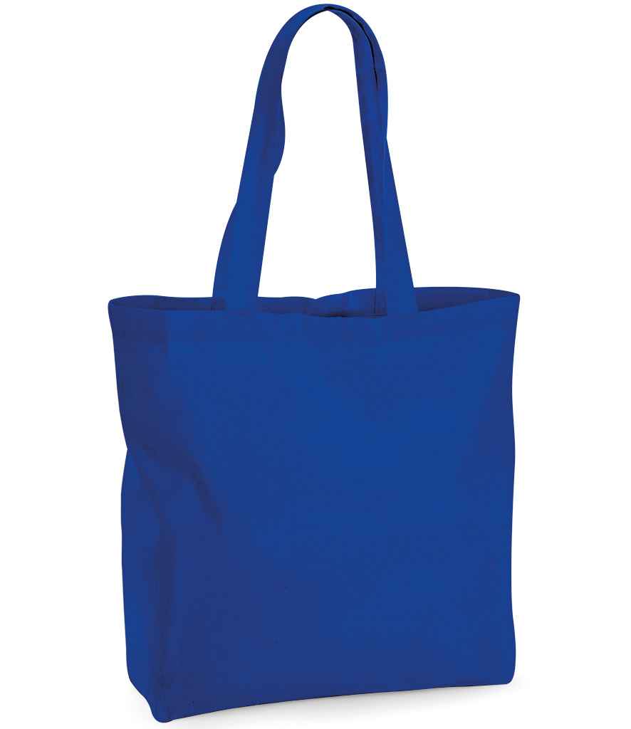 [W265 BRO ONE] Westford Mill Organic Premium Cotton Maxi Tote Bag (Bright Royal)