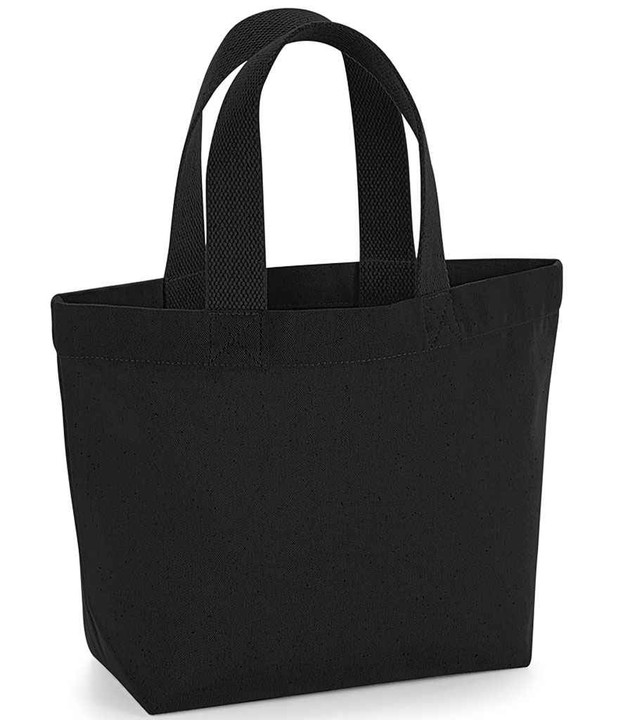 [W845 BLK ONE] Westford Mill EarthAware® Organic Marina Mini Tote Bag (Black)