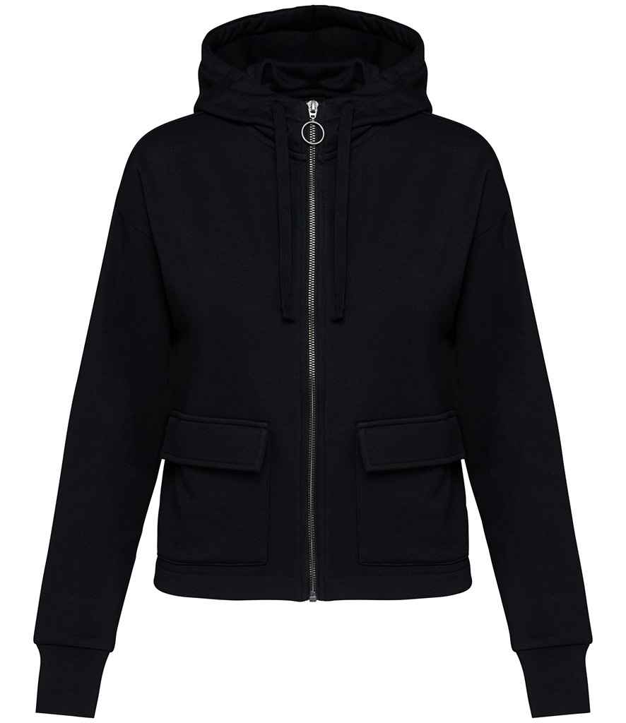 [NS409 ORK XS] Native Spirit Ladies Full Zip Hooded Sweatshirt (XS, Organic Khaki)