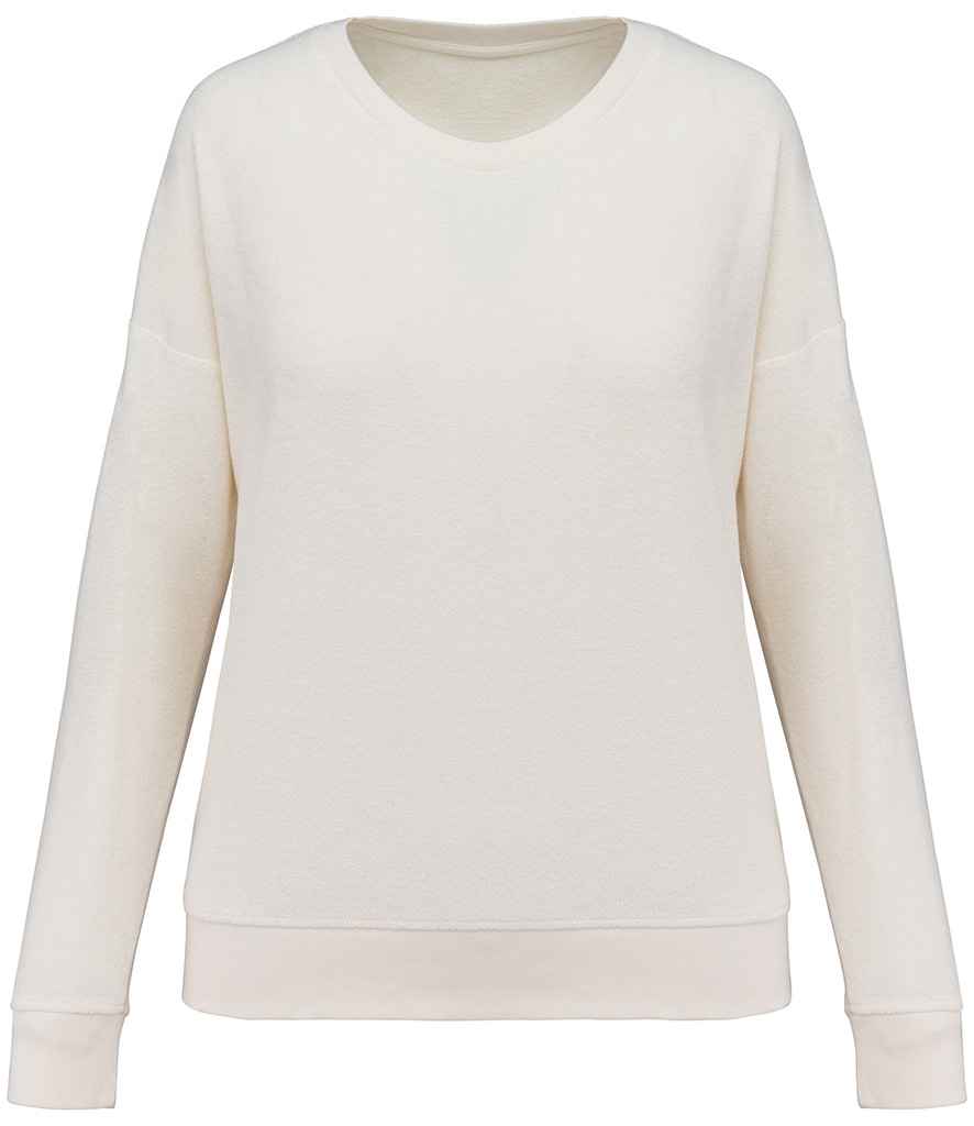 [NS413 APR XS] Native Spirit Ladies Terry Towel Sweatshirt (XS, Apricot)