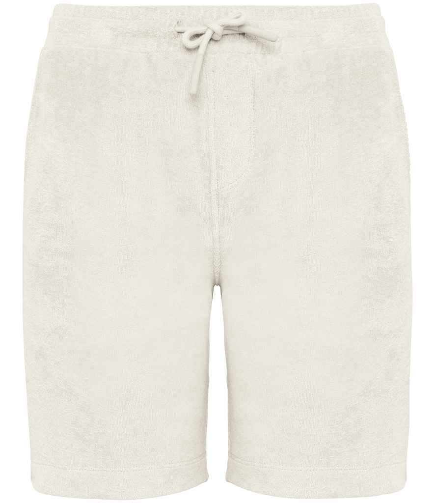 [NS718 ALG 4-6] Native Spirit Kids Drawcord Terry Towel Shorts (4-6, Almond Green)