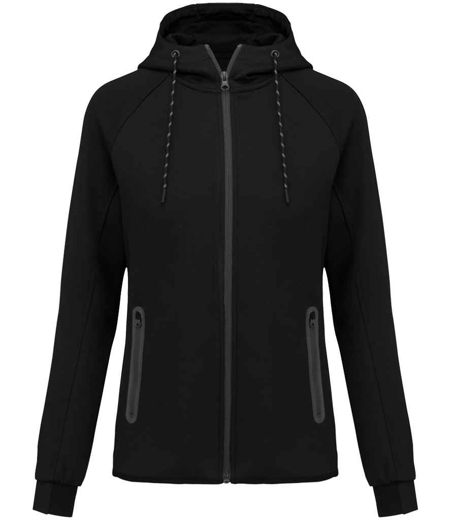 [PA359 AHH S] Proact Ladies Performance Hooded Jacket (S, Ash Heather)