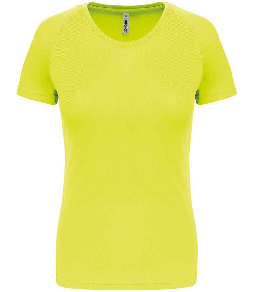 [PA439 FLY S] Proact Ladies Performance T-Shirt (S, Fluorescent Yellow)