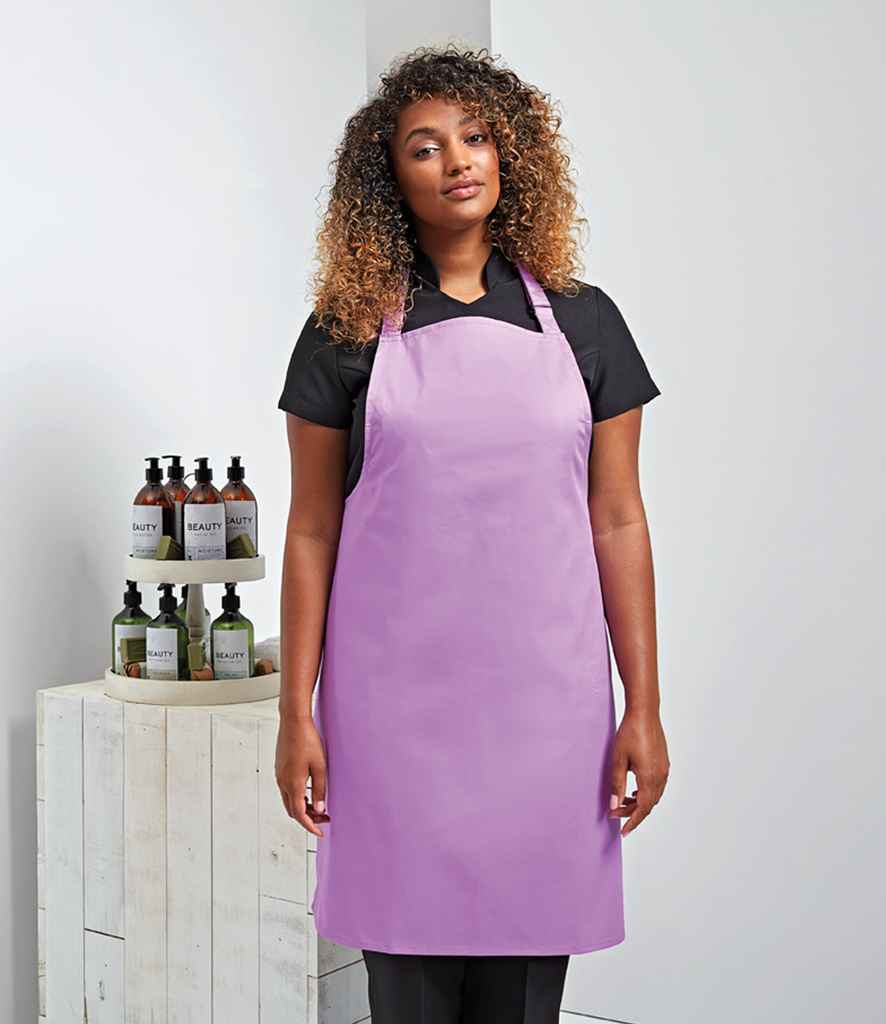 [PR150 BLK XL] Premier 'Colours' Bib Apron (XL, Black)