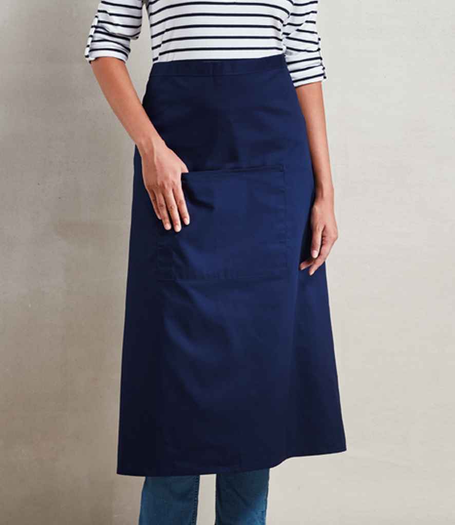 [PR158 DGY ONE] Premier 'Colours' Bar Apron (Dark Grey)