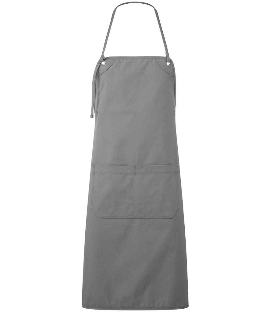 [PR181 DGY ONE] Premier 'Artisan's Choice' Double Pocket Canvas Apron (Dark Grey)