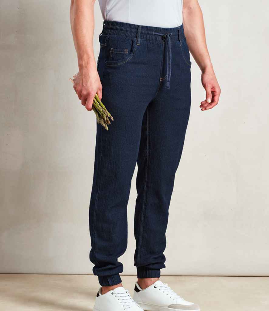 [PR556 BDM XS] Premier Artisan Chef's Joggers (XS, Black Denim)