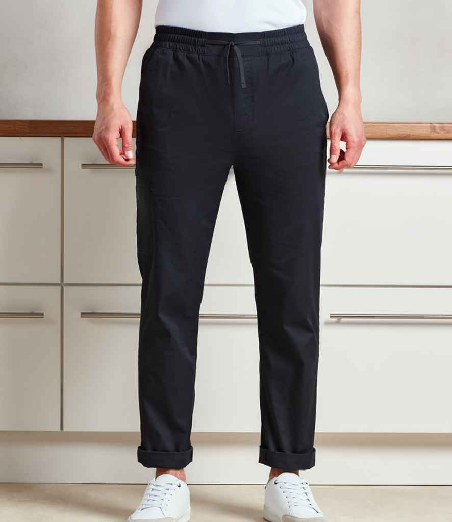 [PR557 BLK S] Premier Recyclight® Chef's Cargo Trousers (S)