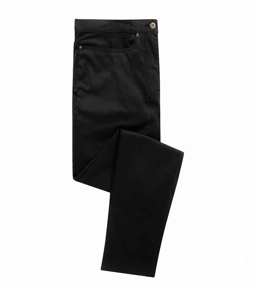 [PR560 BLK 30/R] Premier Performance Chino Jeans (30/R, Black)