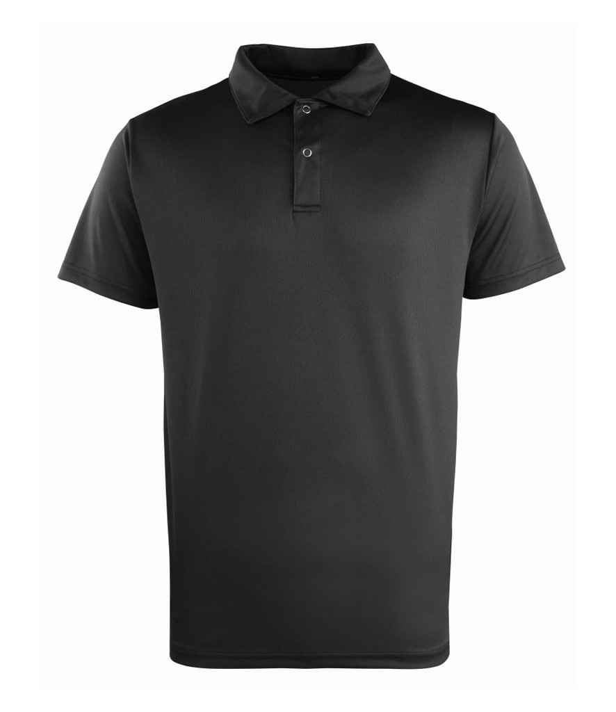 [PR612 BLK XS] Premier Coolchecker® Stud Piqué Polo Shirt (XS, Black)