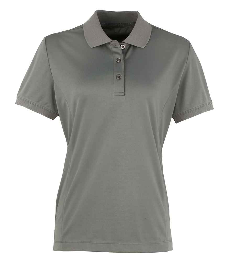 [PR616 DGY XS] Premier Ladies Coolchecker® Piqué Polo Shirt (XS, Dark Grey)