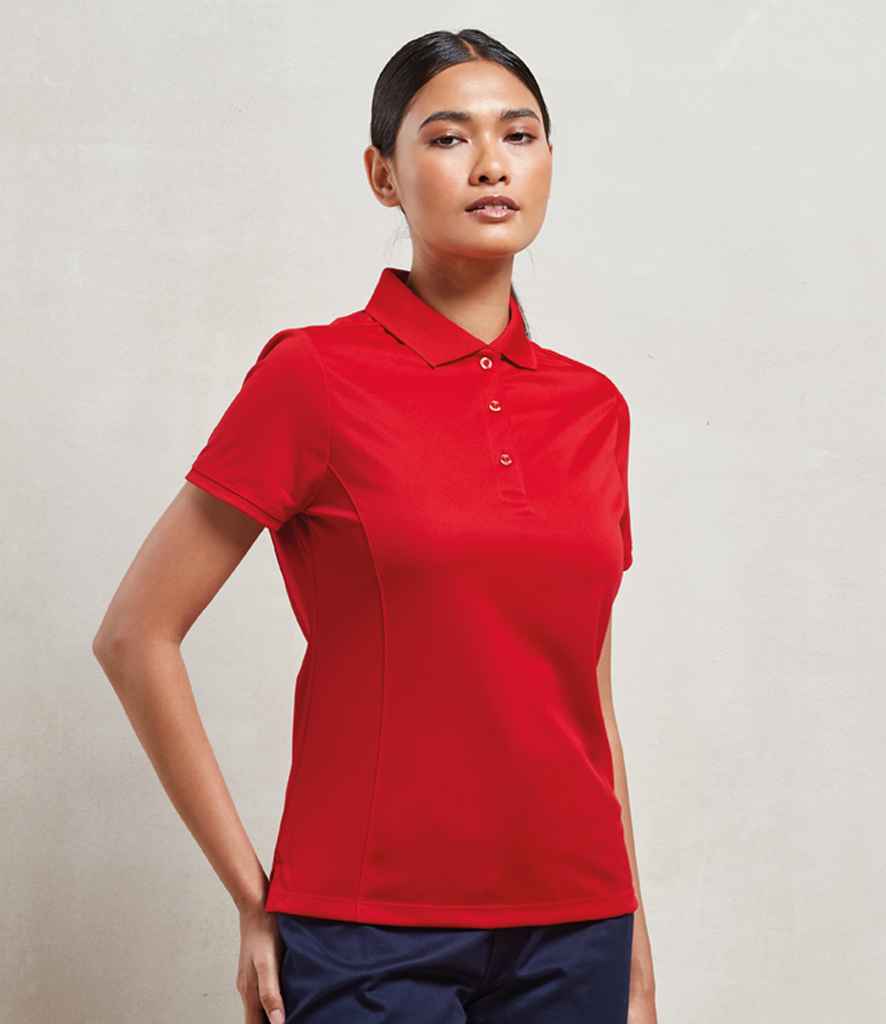 [PR616 DGY XS] Premier Ladies Coolchecker® Piqué Polo Shirt (XS, Dark Grey)