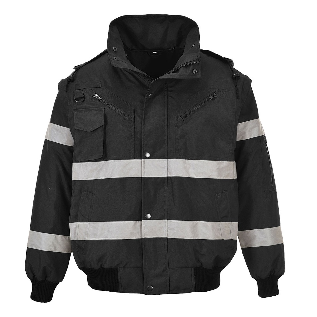 [S435BKRS] Iona 4-in-1 Bomber Jacket (Black, S)