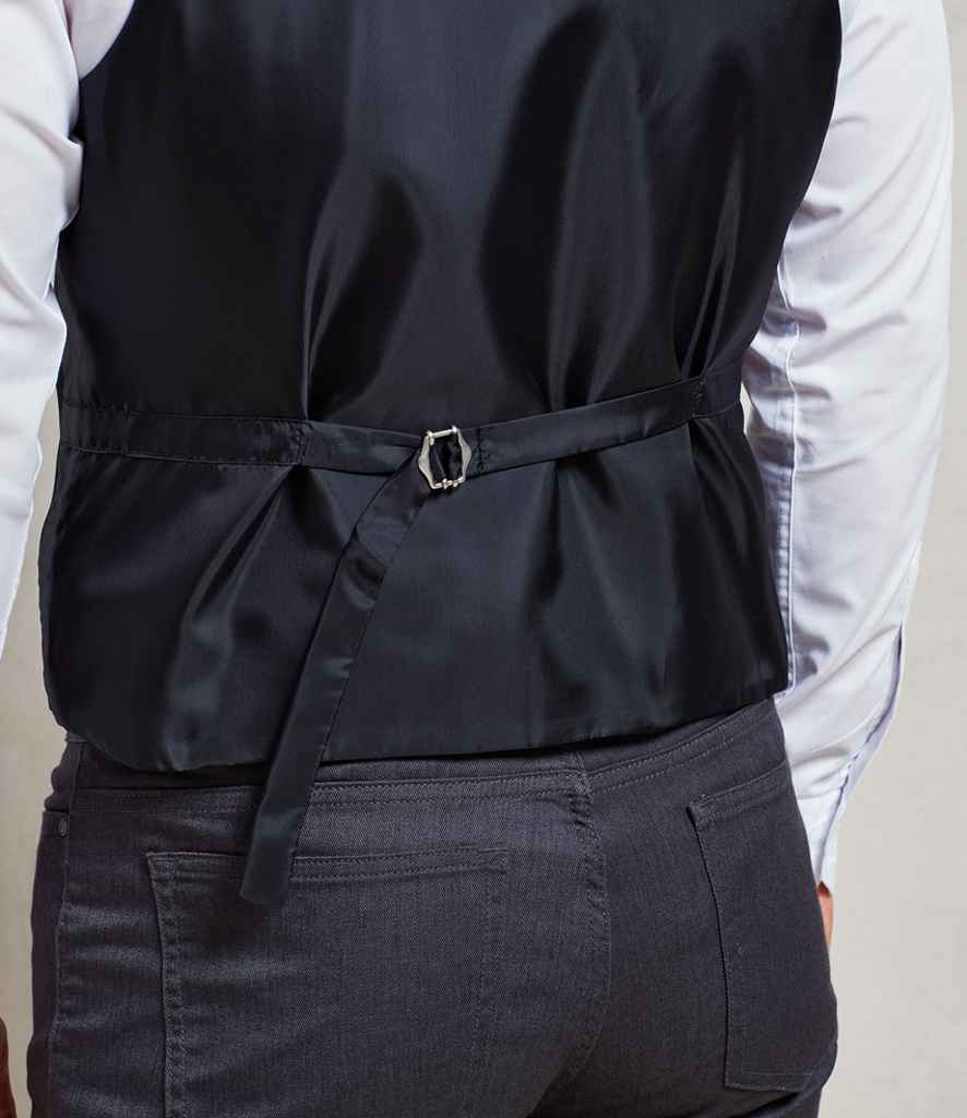[PR622 BLK XXS] Premier Lined Waistcoat (XXS)