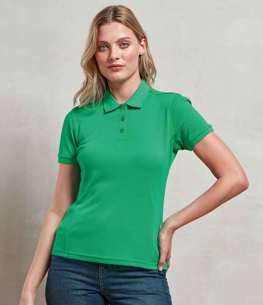 [PR632 DGY XS] Premier Ladies Coolchecker® Plus Piqué Polo Shirt (XS, Dark Grey)