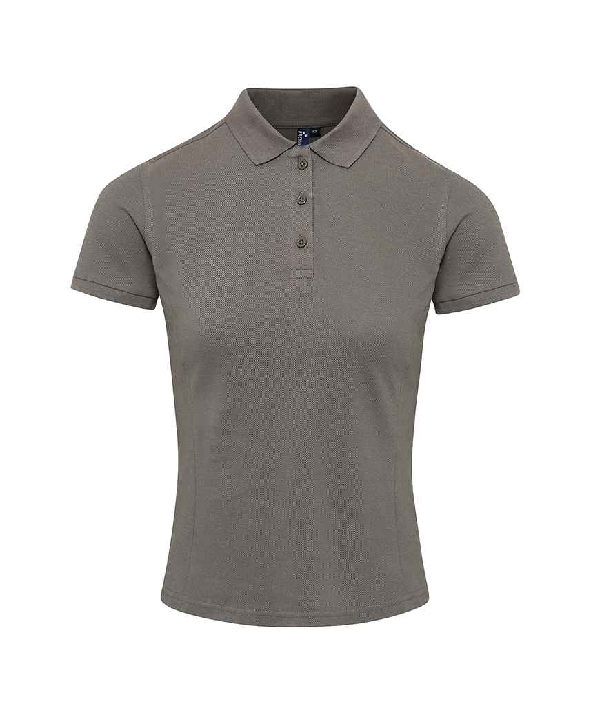 [PR632 DGY XS] Premier Ladies Coolchecker® Plus Piqué Polo Shirt (XS, Dark Grey)