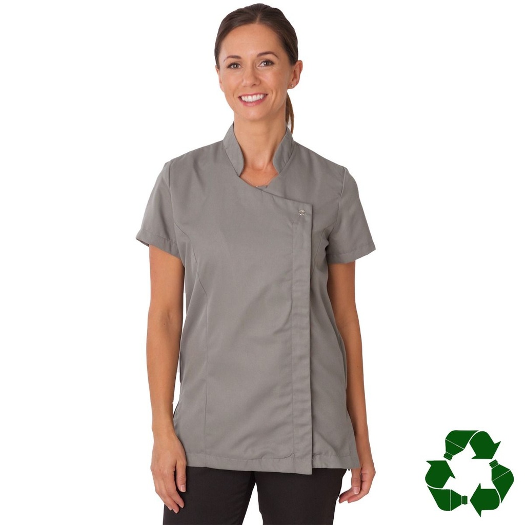 Beauty Tunic Asymmetric Fasten (Black, 6)