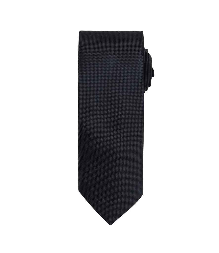 [PR780 DGY ONE] Premier Micro Waffle Tie (Dark Grey)