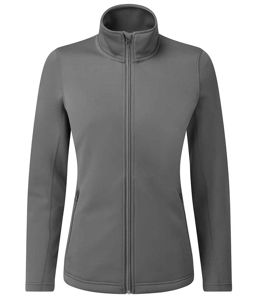 [PR809 DGY XS] Premier Ladies Spun Dyed Recycled Zip Through Sweat Jacket (XS, Dark Grey)