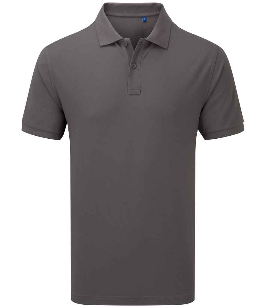[PR995 DGY S] Premier Essential Unisex Polo Shirt (S, Dark Grey)