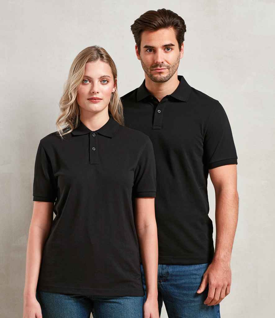 [PR995 DGY S] Premier Essential Unisex Polo Shirt (S, Dark Grey)