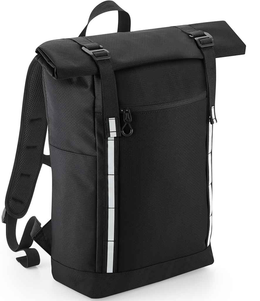 [QD552 BLK ONE] Quadra Urban Commute Roll-Top Backpack (Black)