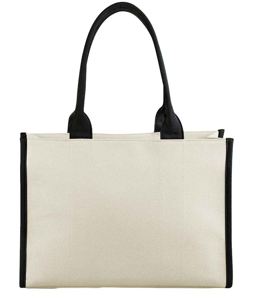 [QD633 NT/BK ONE] Quadra Puerto Large Tote Bag (Natural/Black)