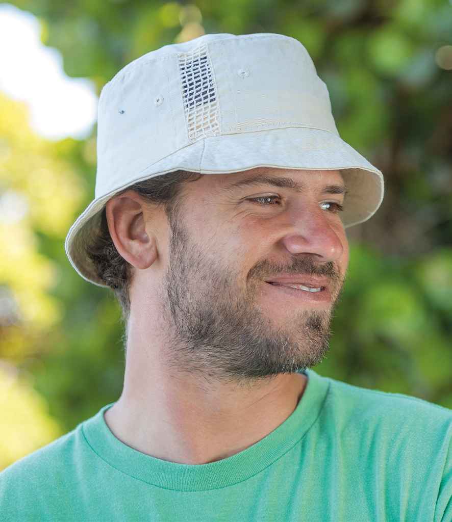 [RC045 NAV ONE] Result Deluxe Washed Cotton Bucket Hat (Navy)