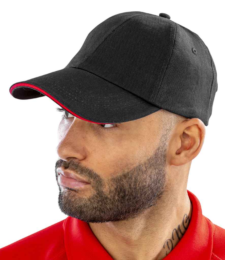 [RC050 BLK ONE] Result Printers/Embroiderers Cap (Black)