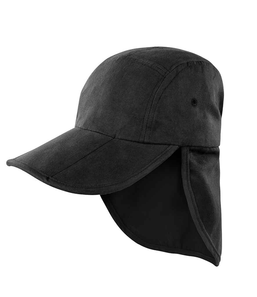 [RC076 BLK ONE] Result Fold Up Legionnaires Cap (Black)
