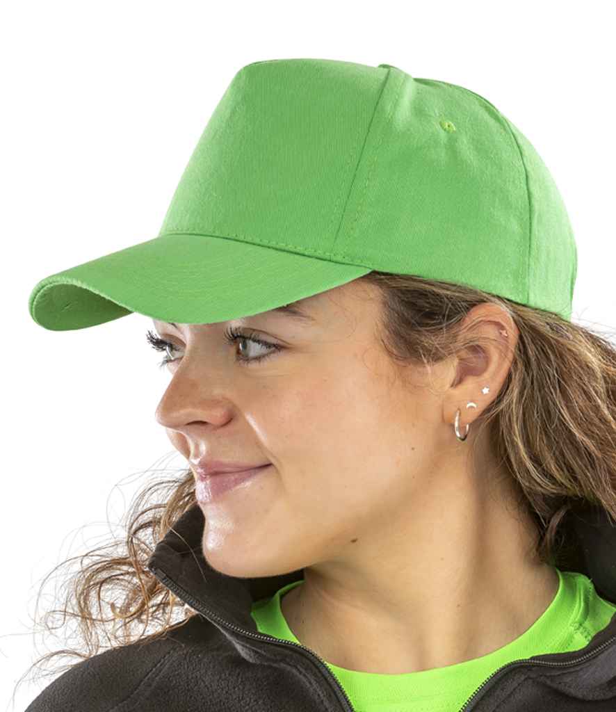 [RC084 BLK ONE] Result Boston 5 Panel Printers Cap (Black)