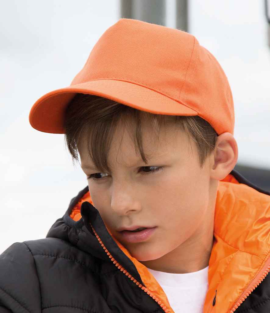 [RC084B BLK ONE] Result Kids Boston 5 Panel Printers Cap (Black)