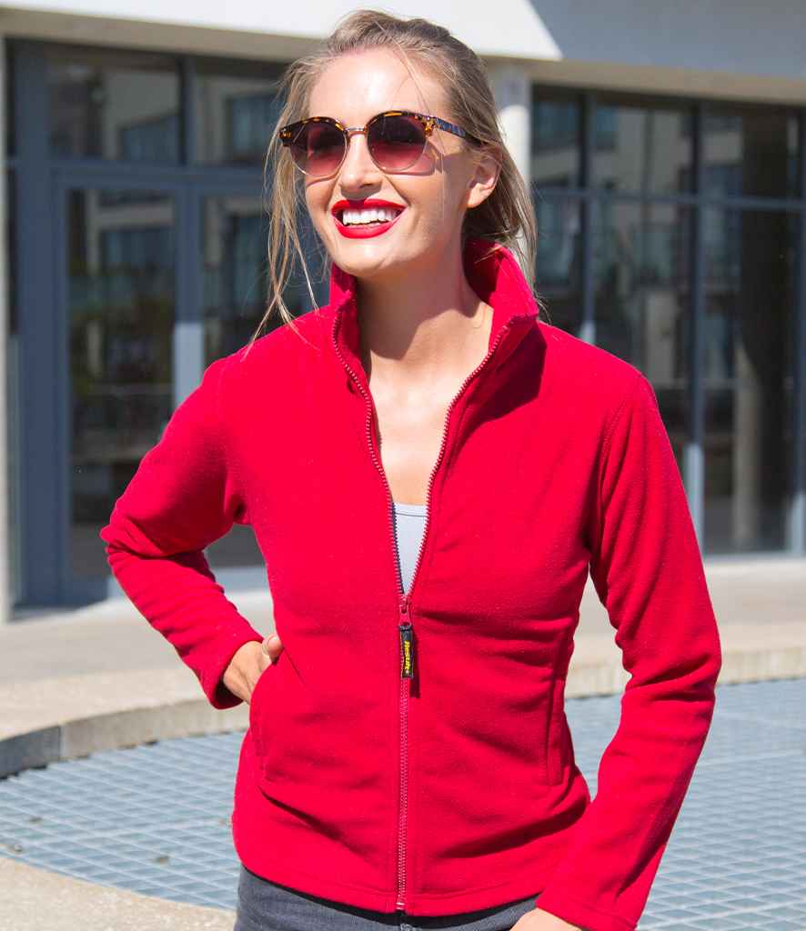 [RS115F RED XS] Result Ladies Horizon High Grade Micro Fleece Jacket (XS, Cardinal Red)