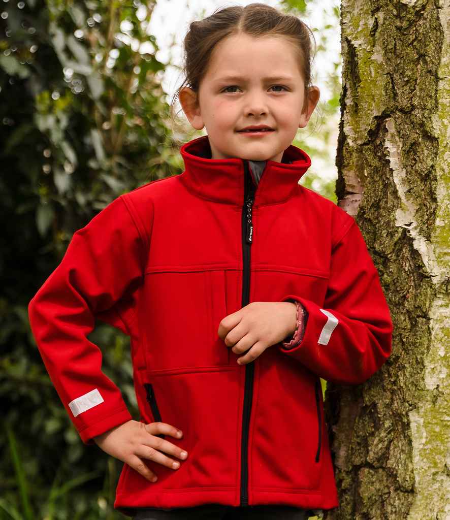 [RS121B BLK 3-4] Result Kids Classic Soft Shell Jacket (3-4, Black)