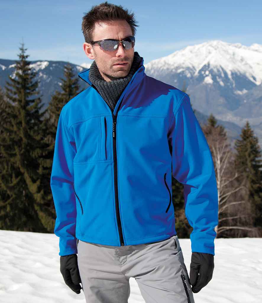 [RS121M AZR S] Result Classic Soft Shell Jacket (S, Azure)