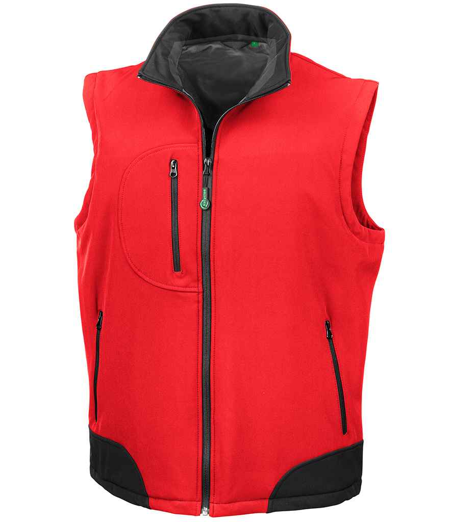 [RS123 RD/BK S] Result Soft Shell Bodywarmer (S, Red/Black)