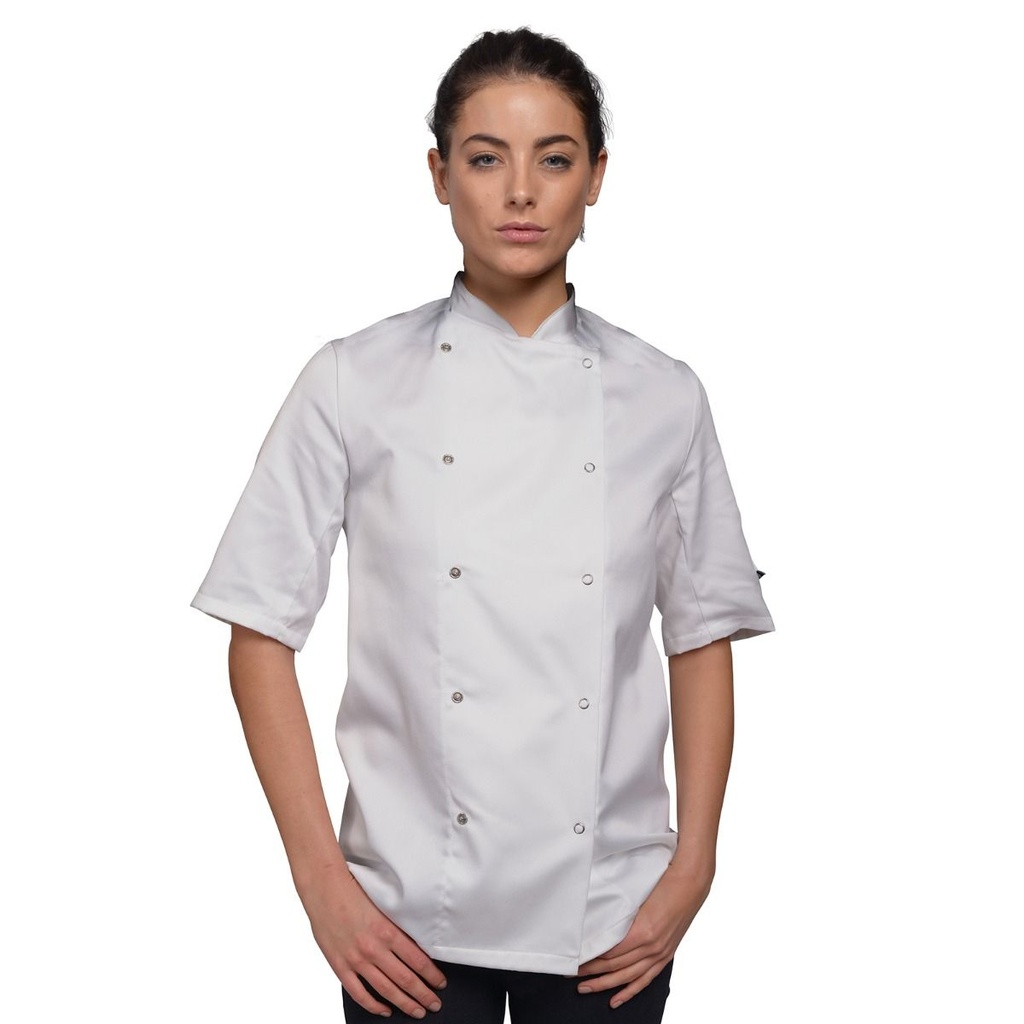 Afd Chef Jacket S/S P/C (XS)