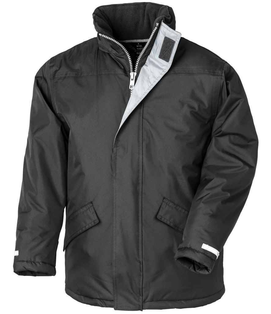[RS207B BLK 3-4] Result Core Kids Winter Parka Jacket (3-4, Black)
