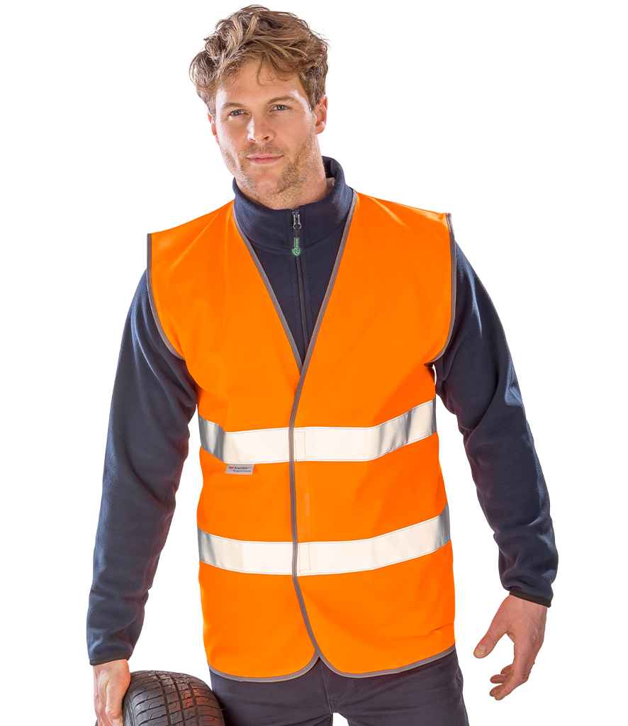 [RS211 YEL S/M] Result Safe-Guard Motorist Hi-Vis Safety Vest (S/M, Yellow)