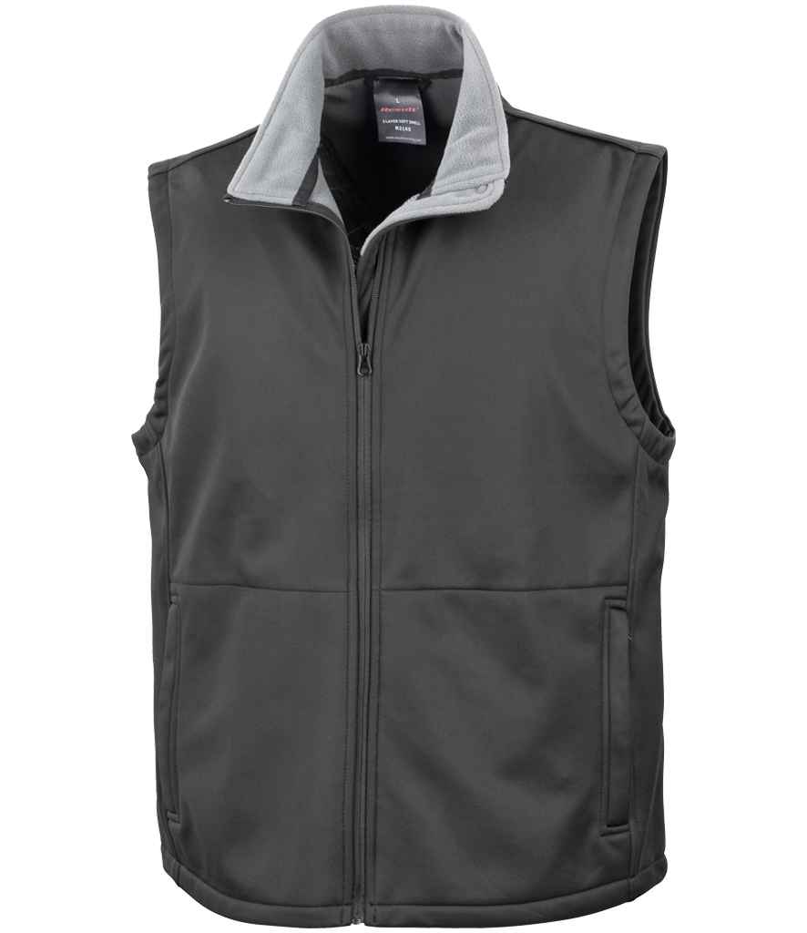 [RS214 BLK S] Result Core Soft Shell Bodywarmer (S, Black)