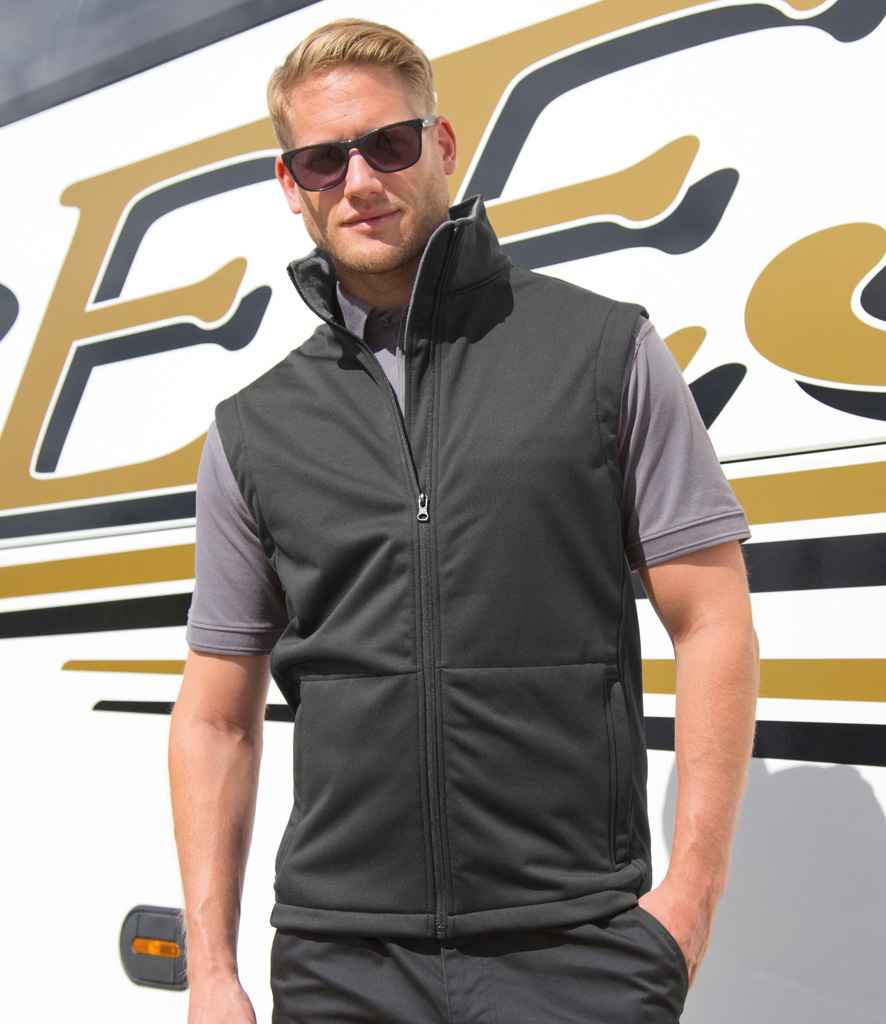 [RS214 BLK S] Result Core Soft Shell Bodywarmer (S, Black)