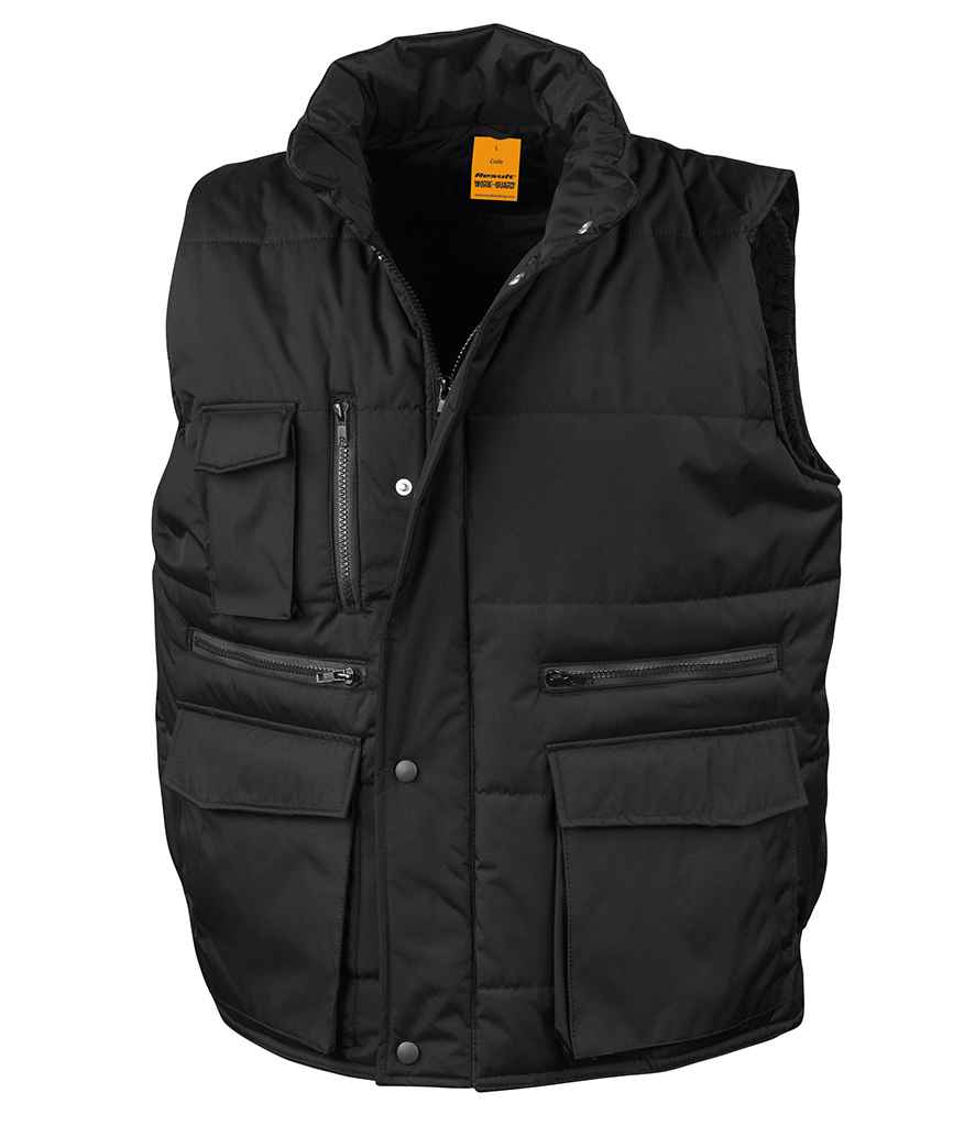 [RS127 BLK S] Result Work-Guard Lance Bodywarmer (S, Black)
