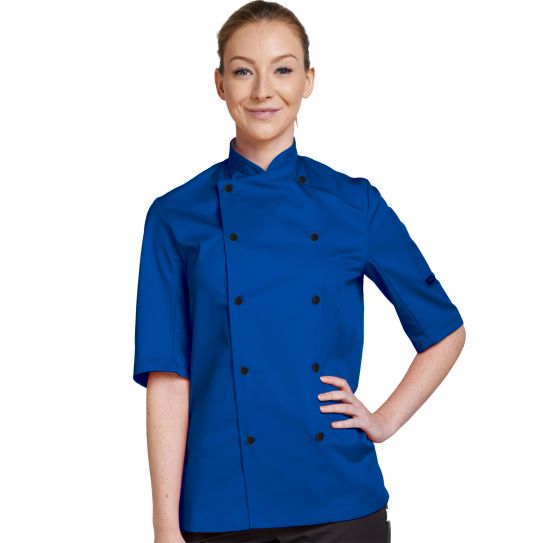 Chef Jacket S/S  T/Colour (Royal, XS)
