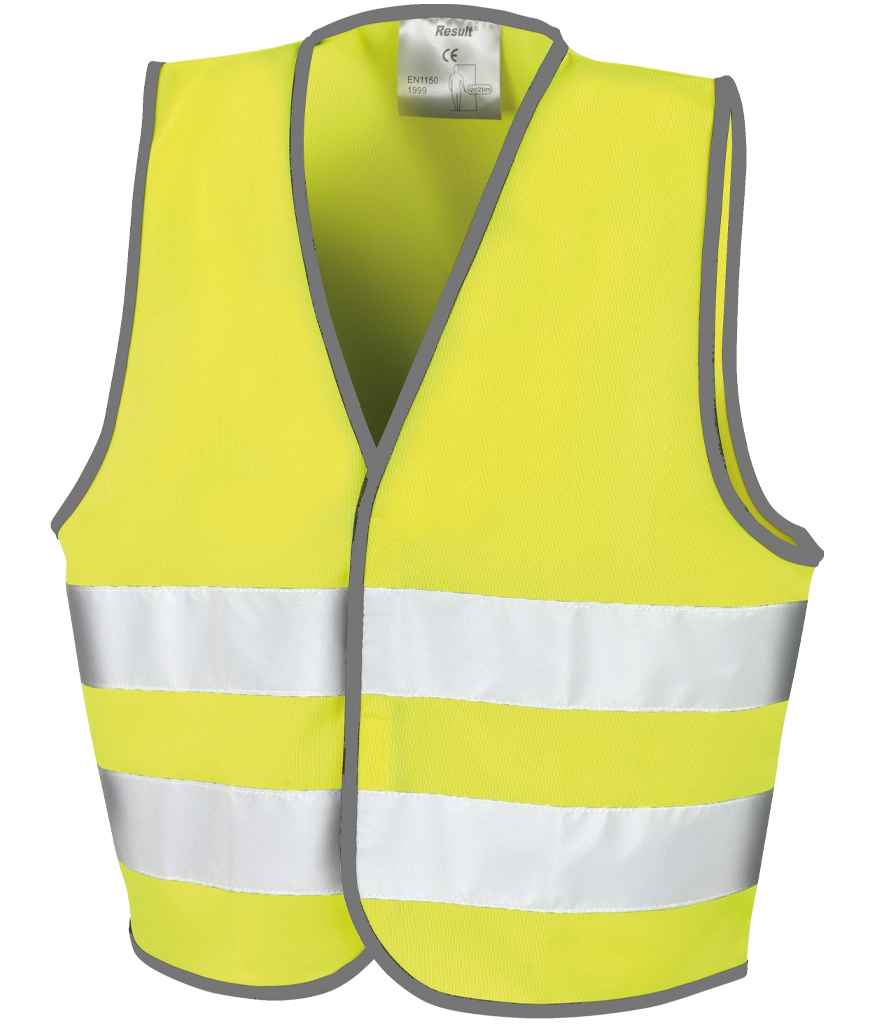 [RS200B FLY 4-6] Result Core Kids Hi-Vis Safety Vest (4-6, Fluorescent Yellow)