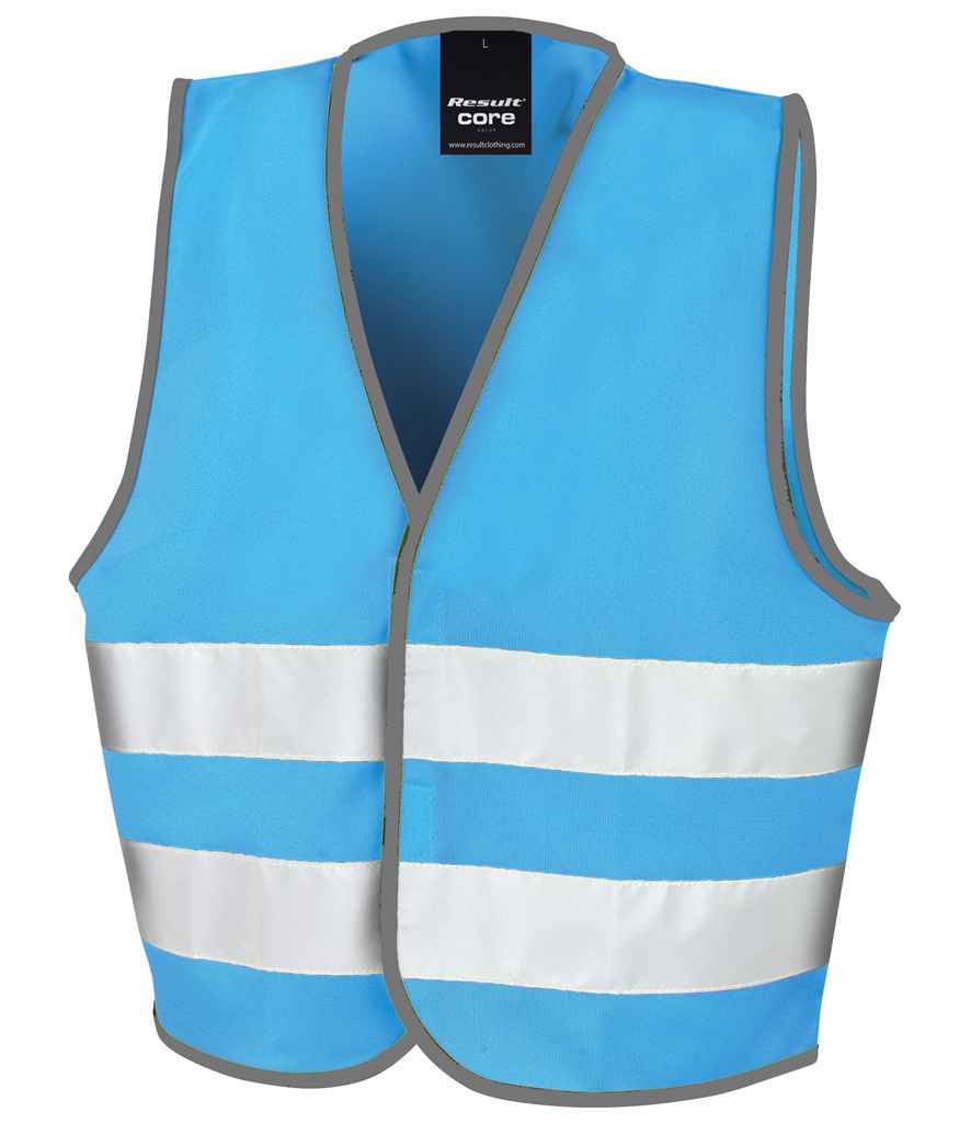 [RS200BE SKY S] Result Core Kids Enhanced Vis Vest (S, Sky Blue)