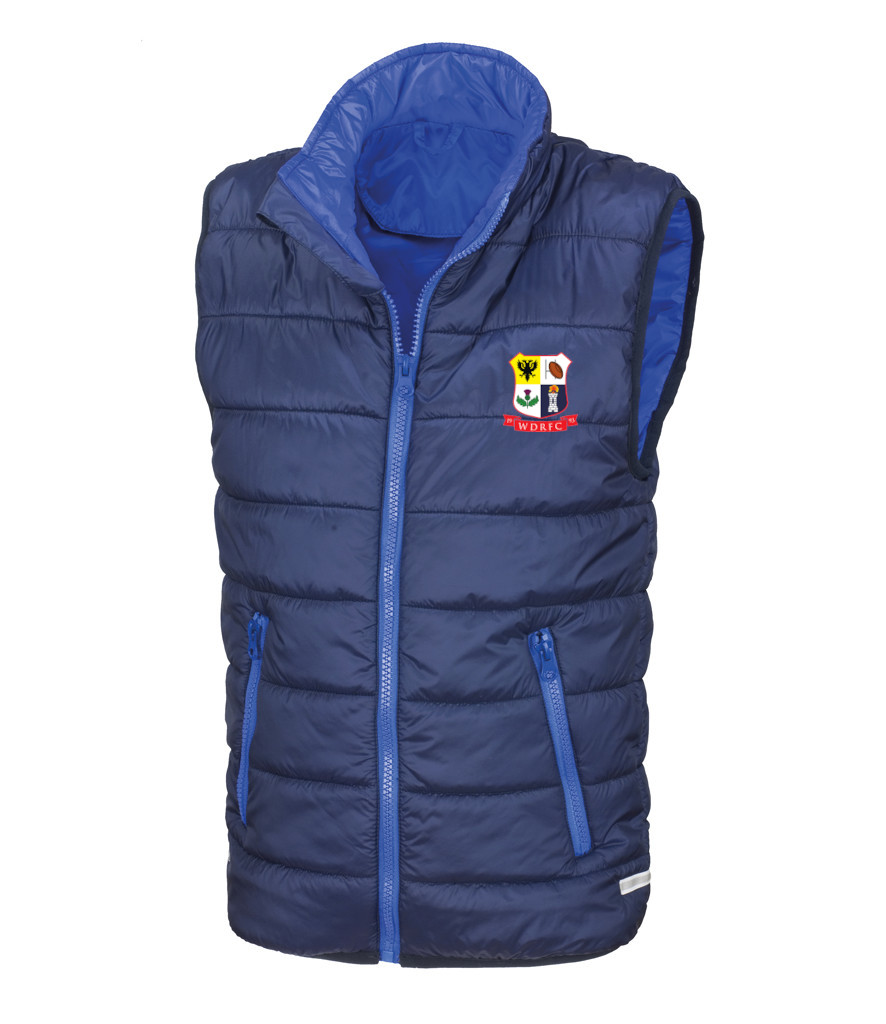 Result Core Kids Padded Bodywarmer with WDRFC Logo
