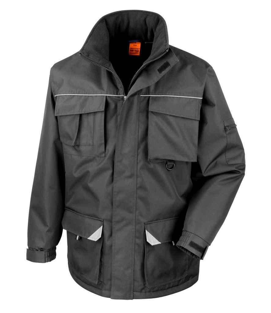 [RS301 BLK XS] Result Work-Guard Sabre Long Coat (XS, Black)