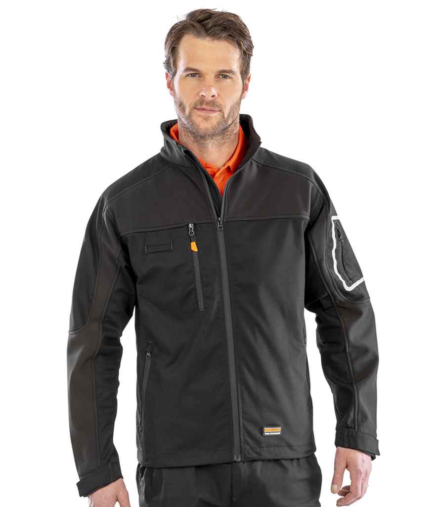 [RS302 BLK XS] Result Work-Guard Sabre Soft Shell Jacket (XS, Black)